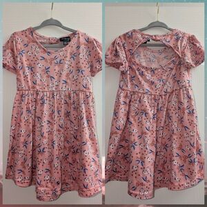 H&M Pink and Blue Floral Kids Dress